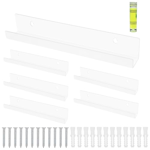 Baxcdyswe Estantes de Pared Juego de 6, 30.5 × 4.5 × 4.5 cm Estan...