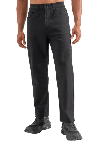 Image of Highlander Men Men's Straight Relaxed Fit Jeans | Stretchable | Everyday Comfort & Style| Jeans for Man|Premium Cotton Blend