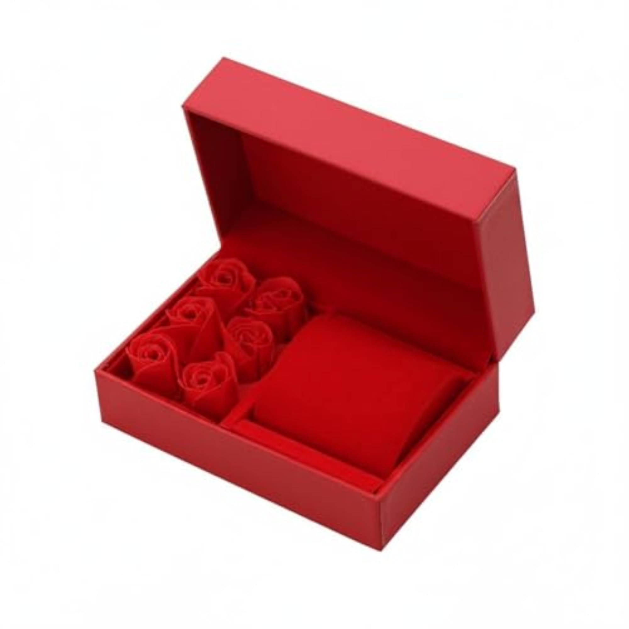 Hinged Lid Watch Box Custom Logo Printing Floral Gift Box