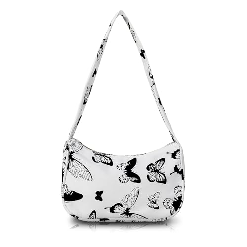 Small Shoulder Bag, Nylon Crescent Bag for Women and Girls, Cute Women's Shoulder Handbags Small Bag