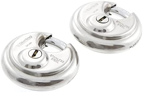 Sterling CPL170 70mm Closed Shackle Disc Padlock with Combination with 4-Dial, Grey and Black