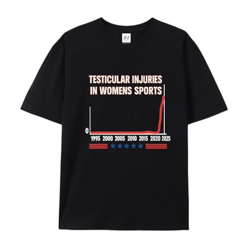 American Flag Testicular Injuries in Womens Sports Funny for Men Women T-Shirt