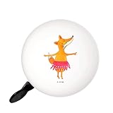 Mr. & Mrs. Panda XL Fahrradklingel Fuchs Ballerina - Geschenk, Laut, Fahrradglocke, Klang, tanzen, Motiv, Fuchs Spruch, Füchse, Geburtstag, Mountainbike