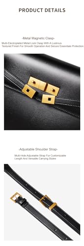 Handmade Genuine Leather Crossbody Bag, Magnetic Closure, Adjustable Strap Multiple Color&Texture Annual New4