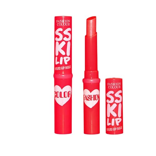 Image of FASHION COLOUR KISS Lip Colour Lip Balm | Lip care Essential | Glossy Tint | Soft and Nourished Lips All day | No Lip Discolouration | Vegan & Cruelty-free | Pack of 2 | Shade 04