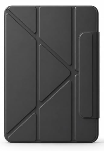 Image of Mavro Vegan Leather Case for OnePlus Pad Go 2 12.1 Inch and Oppo Pad 5, Multi-Angle Magnetic Stand Cover with Pencil Holder (Black, Leather Y-Stand)