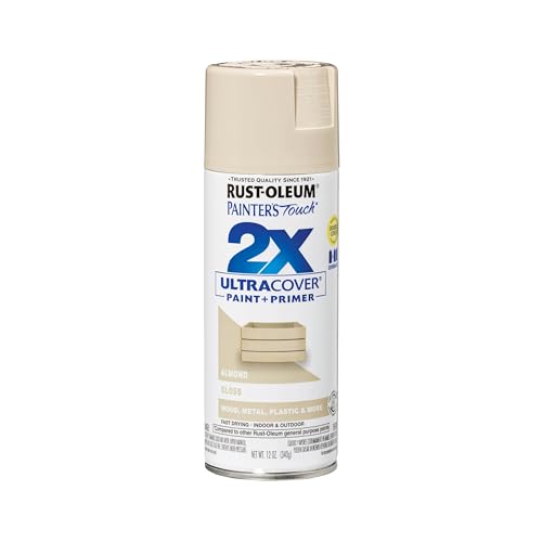 Rust-Oleum Painters Touch 2X Ultra Cover Spray Paint Gloss Almond