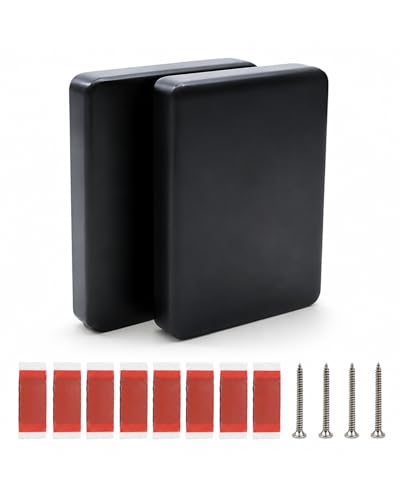 Sibavexon 2 Pack Boat Transducer Mounting Boards Black 4.5x3.5x0.75 in