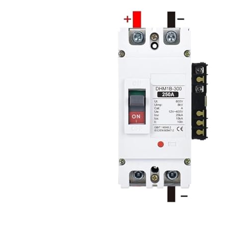 Disjoncteur de batterie MCCB DC 400A 1P interrupteur de protection solaire 12V 24V 48V