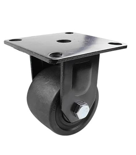 Roulette denim nylon centre bas fixe pour stabiliser un meuble lourd
