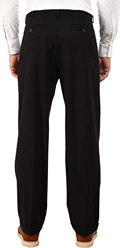 Dockers Men's Relaxed Fit Comfort Khaki Pants-Pleated, Black Metal, 34W x 30L - image 5