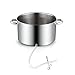 Cooks Standard Canning Juice Steamer Extractor Fruit Vegetables for Making Jelly, Sauces, 11-Quart Stainless Steel Multipot with Glass Lid, Clamp, 2-Pcs Hose