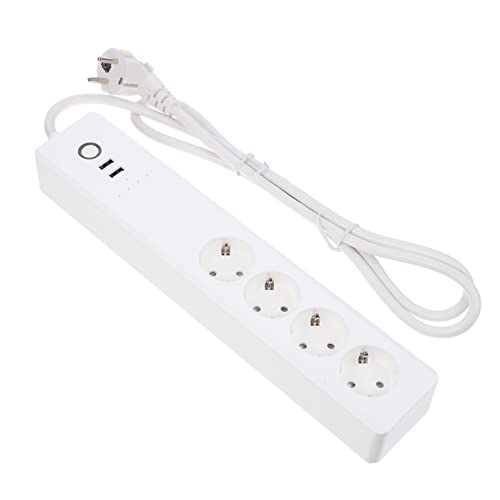 Hemobllo Enchufe Inteligente Tuya USB Plug regleta USB alargadores enchufes regleta Inteligente Wall Plug Cargador de Pilas regletas regleta con Puerto USB Extensor de Enchufe Caucho