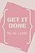 Get It Done | To-Do Liste: 120 Seiten | Aufgaben Checkliste zum abhaken und Prioritäten Skala | rosa