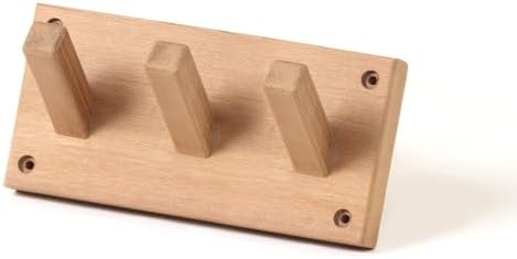 Cedar Hanger for Sauna – Wall-Mounted Red Cedar Wood 3-Hook Hanger, Durable & Stylish Sauna Accessories, Easy to Install, for Towel Rack or Clothes Rack,Ideal for Home Sauna & Steam Rooms