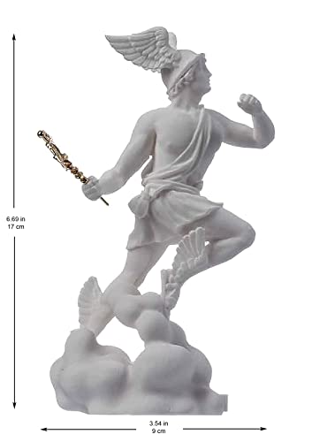 Estatua de Alabastro Griega Dios Hermes Zeus 17 cm miniatura 2