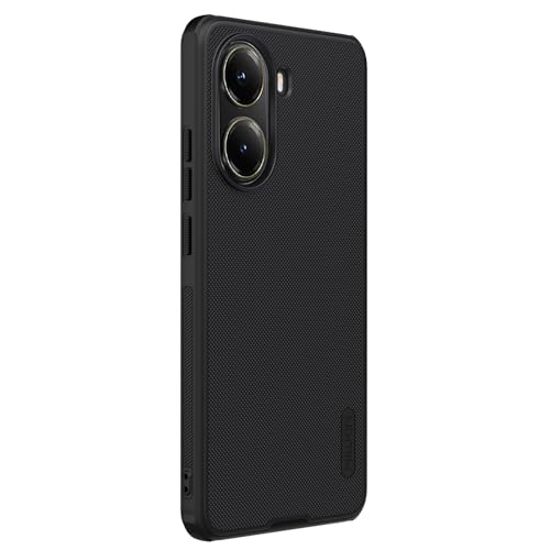 Image of Nillkin Case for Xiaomi Poco X7 Pro (6.67 inch Inch) Super Frosted Shield Pro Magnetic Hard Back Soft Border (PC + TPU) Cover Raised Bezel Camera Protect Black Color