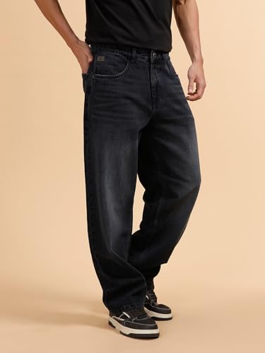 Image of WROGN Men's Loose Fit Jeans | Mid Rise | Jeans for Man