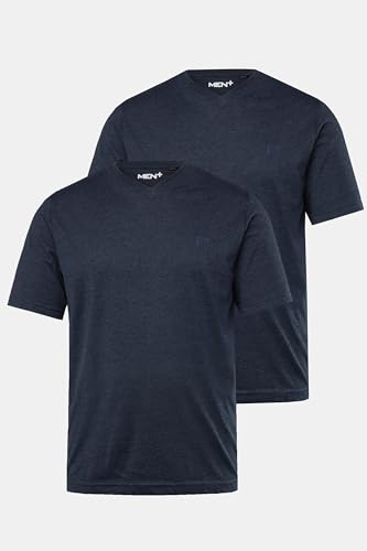 Lot de 2 t-shirts col v pour homme grande taille coton basic