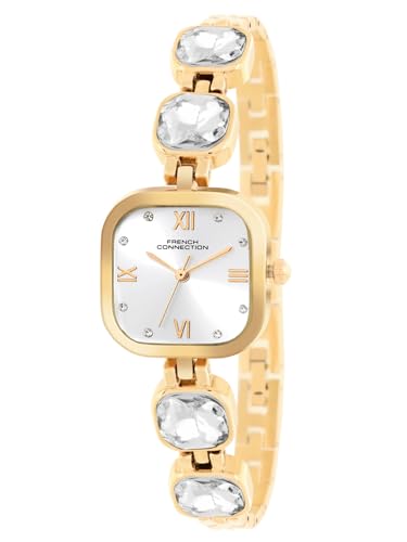 Image of French Connection Aurorae Analog White Stone Dial Watch for Women-FCN0178SGM