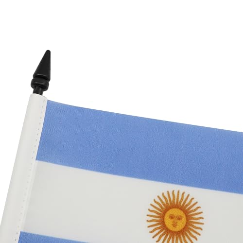 AZ FLAG - Tischflagge Argentinien - 21x14 cm - Argentinische Tischfahne 14 x 21 Cm - Flaggen