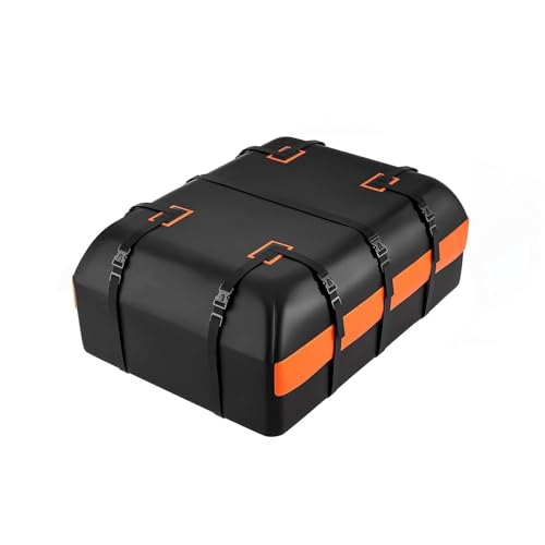 FURREN Cofre Techo Coche para Dacia Sandero Stepway 5 Places Duster 2000 2023 2024 pr, 21 Pies Cúbicos/600L, 500D Impermeable Plegable Cofre de Techo Portaequipajes de Techo de Coche Cofre Techo