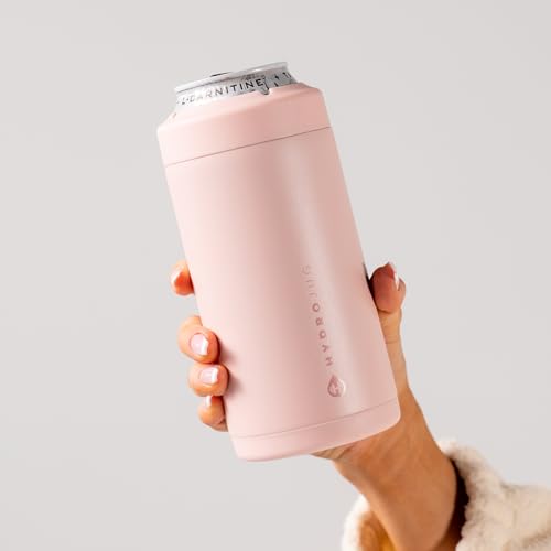 Image of HydroJug Tall Can Cooler 16 oz, Stainless Steel Can Holder, Dusty Rose
