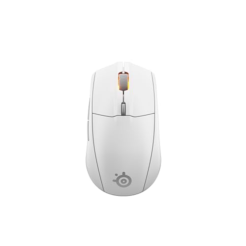 Rival 3 Wireless Gen 2 - Mouse Gaming - 2,4 GHz e Bluetooth - Sensore ottico TrueMove Air da 18000 DPI - Durata 60 milioni di clic - Leggero - Piedini 100% PTFE - Bianco - Mouse gaming - Immagine 7