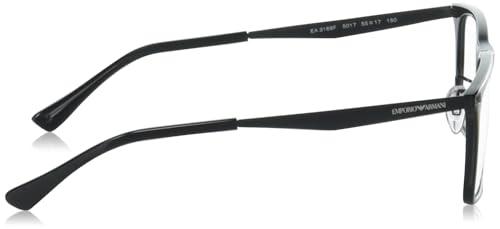 Image of Emporio Armani mens Ea3169f Low Bridge Fit Rectangular Prescription Eyewear Frames