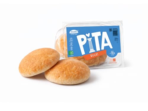 Hamburguesas, panecillos sin gluten, sin lactosa, sin harina de trigo (Pita 190 g: 2 x 95 g)