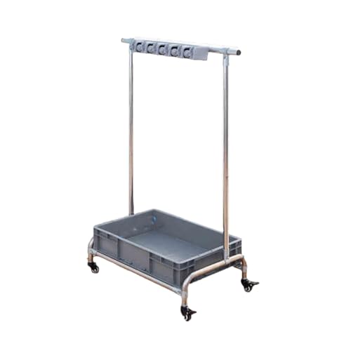 Reinigungswagen mit Rädern, Besen- und Wischmopphalter, Nizer für Reinigungsmittel, Bodenreinigungsstation, Aufbewahrungslösung für Reinigungswerkzeuge, Heim- und Bürogebrauch