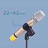 3 PCS Universal Microphone Clip Mic Holder, Mic Clip, Microphone Clip, Mic Holder, Microphone Holder, 3/8" Female Thread Screw Adapter for Microphones, Clamping range 25 to 46 mm (Black) #3