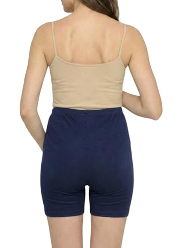 Image of Women's High Waist & Mid-Thigh Cotton Lycra Maternity Shorts|Pregnancy Panty|Maternity Panties Over The Belly for The Pre & Post Pregnancy