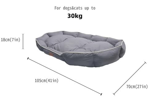 Cama para cães, resistente, resistente a mordidas e arranhões, travesseiro embrulhado, algodão PP in