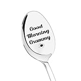 Grammy Christmas Gifts for Women Grandma Nanny Nana Birthday Gifts from Grandson Granddaughter Good Morning Grammy Spoon for Nana Gigi Grandma Retirement Gifts for Women Coffee Tea Spoon