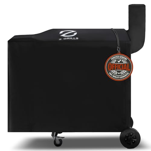 Z GRILLS Pellet Grill Cover 54 Inch | Official Genuine | Upgraded 600D Polyester Fabric, Heavy Duty, Waterproof, Weather Resistant Full Length Grill Cover for 700 Series Pellet Smoker