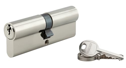 Cilindro europeo a doppia entrata SA 45X45mm, vite 45mm, antisfilamento, nichel, 3 chiavi - THIRARD