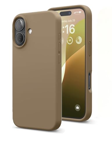 Image of Back Cover Compatible with iPhone 17 Case (6.3) Soft Touch Slim Liquid Silicone Full Protection Shock Proof Back Cover for iPhone 17 (SC Brown)