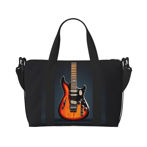 Sac à main guitares électriques orange idéal pour vos week-ends et séances de gym