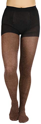 Image of ToBeInStyle Women's Shine & Shimmer Metallic Pantyhose Opaque Lurex Tights