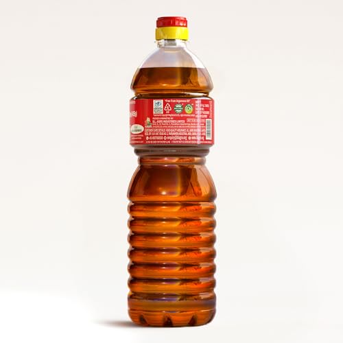 Image of Bail Kolhu Kachi Ghani Mustard Oil | Cold Pressed Sarso Tel (500ml, 1L, 2L, 5L) (500ml Bottle)