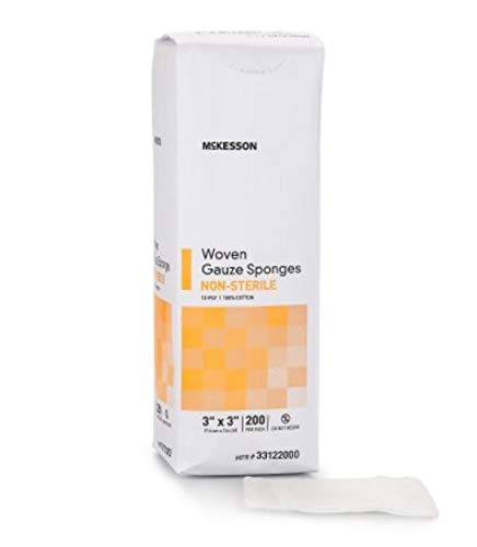 Mckesson 33122000 Gauze Sponges, Pack of 200