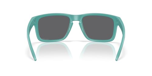 Oakley Men's OO9244 Holbrook Low Bridge Fit Polarized Rectangular Sunglasses, Matte Pacific/Prizm Black, 56 mm4