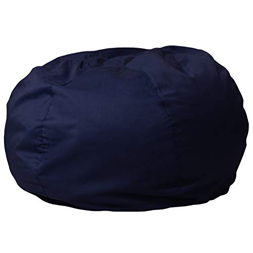 Flash Furniture Oversized Solid Navy Blue Bean Bag Chair for Kids and Adults - //coolthings.us