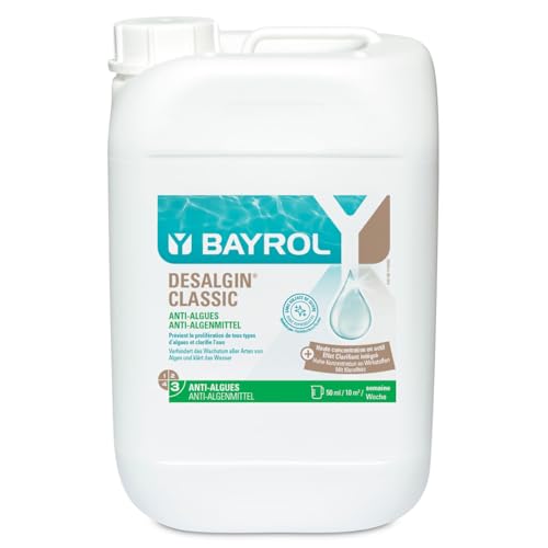 BAYROL Desalgin® Classic 6 L - Anti Algue Piscine Concentré - Algicide Piscine sans Sulfate de Cuivre - Eau Verte et Algues