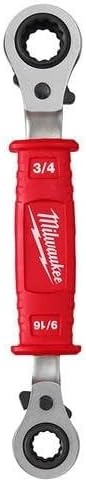 MILWAUKEE Linemanâ€s 4-in-1 Insulated Ratcheting Box Wrench 48-22-9212