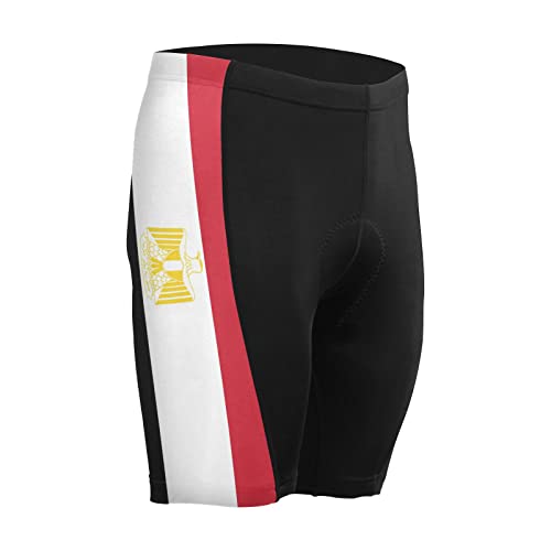 Egypt Flag Men's Bike Shorts Padded Cycling Bicycle Biking Shorts Tight Multicolor