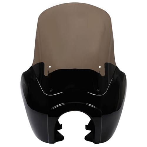 Carénage de phare moto avec pare-brise 15 pouces pour Harley Dyna et Street Bob