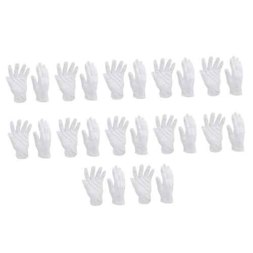 EXCEART 12 Guantes de Algodón de Trabajo Protectores Resistentes de Mano Duraderos y Multifuncionales para Montaje y Seguridad Laboral