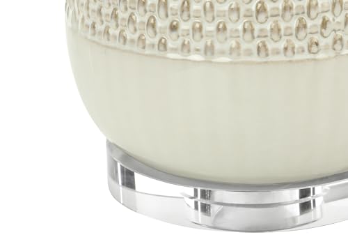 Lámpara de Mesa Monarch Specialties Ceramic Beige miniatura 3